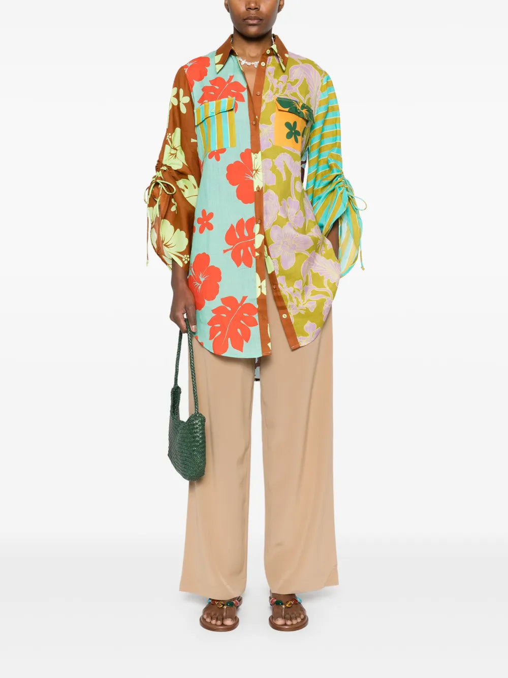 Poppy Spliced Shirt