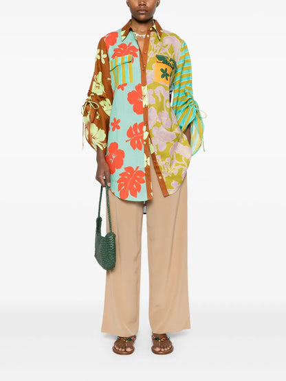 Poppy Spliced Shirt