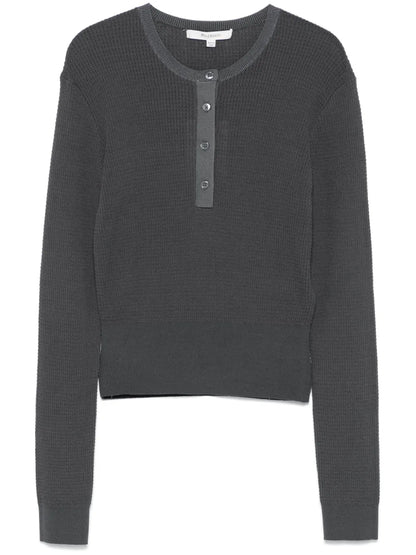 Waffle-Knit Sweater