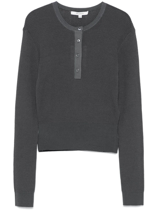 Waffle-Knit Sweater