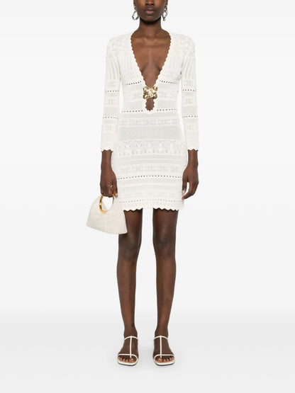 Open-Work Mini Dress