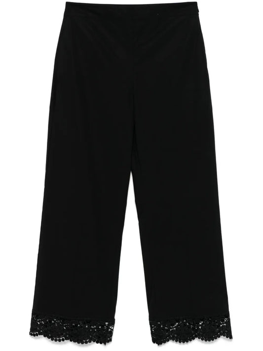 Lace-Trim Trousers