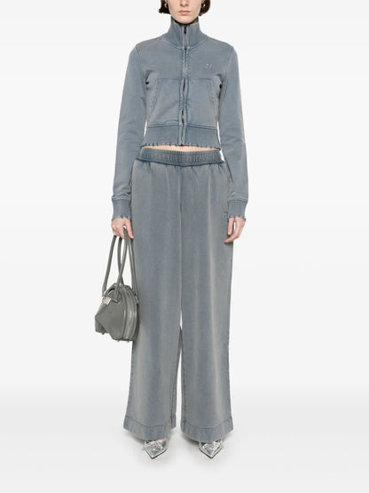 Wide-Leg Track Pants