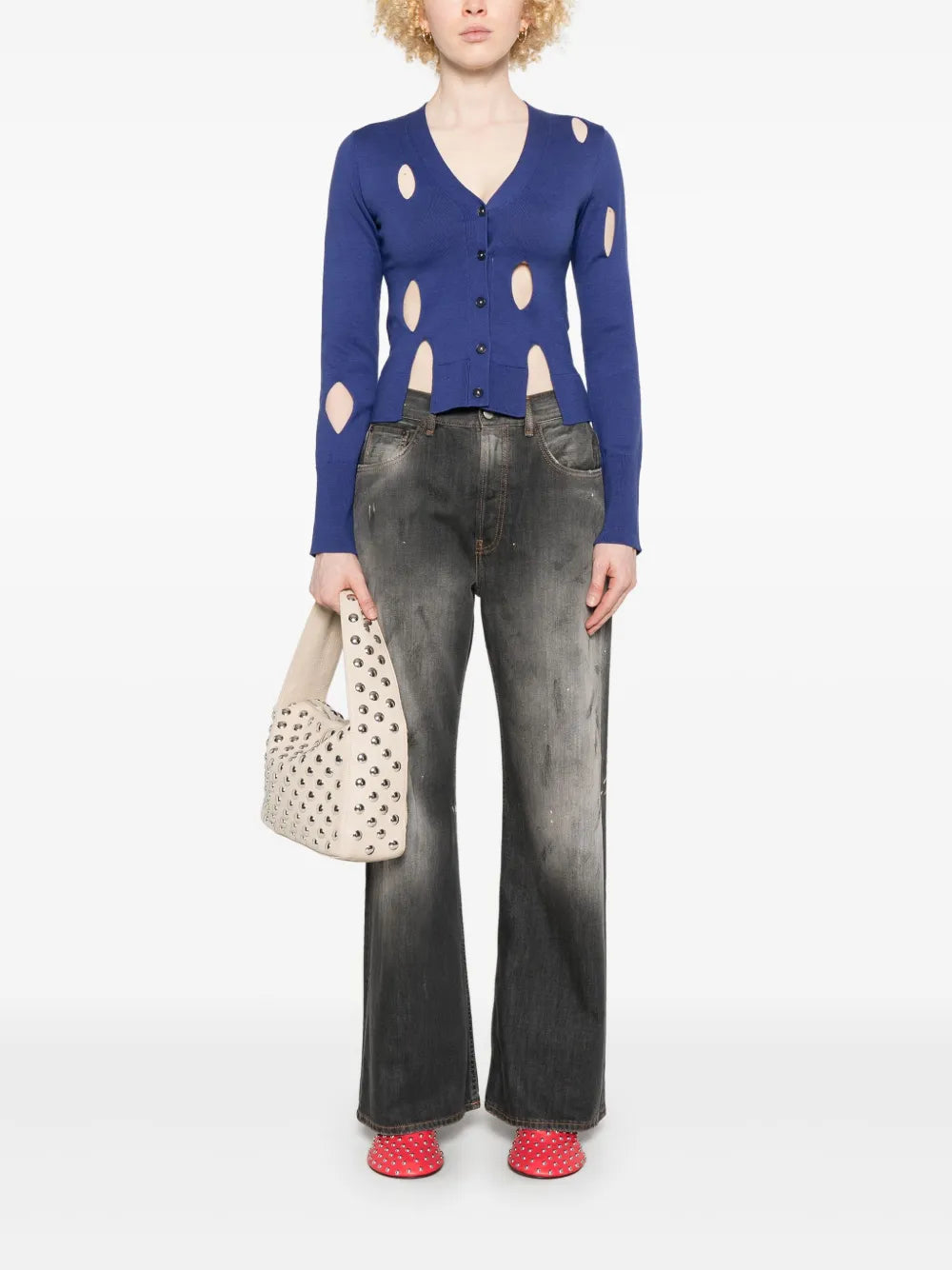Cut-Out Cardigan