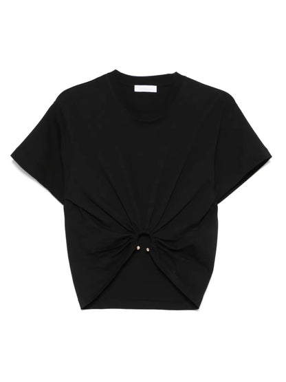 Piercing-Detailed T-Shirt