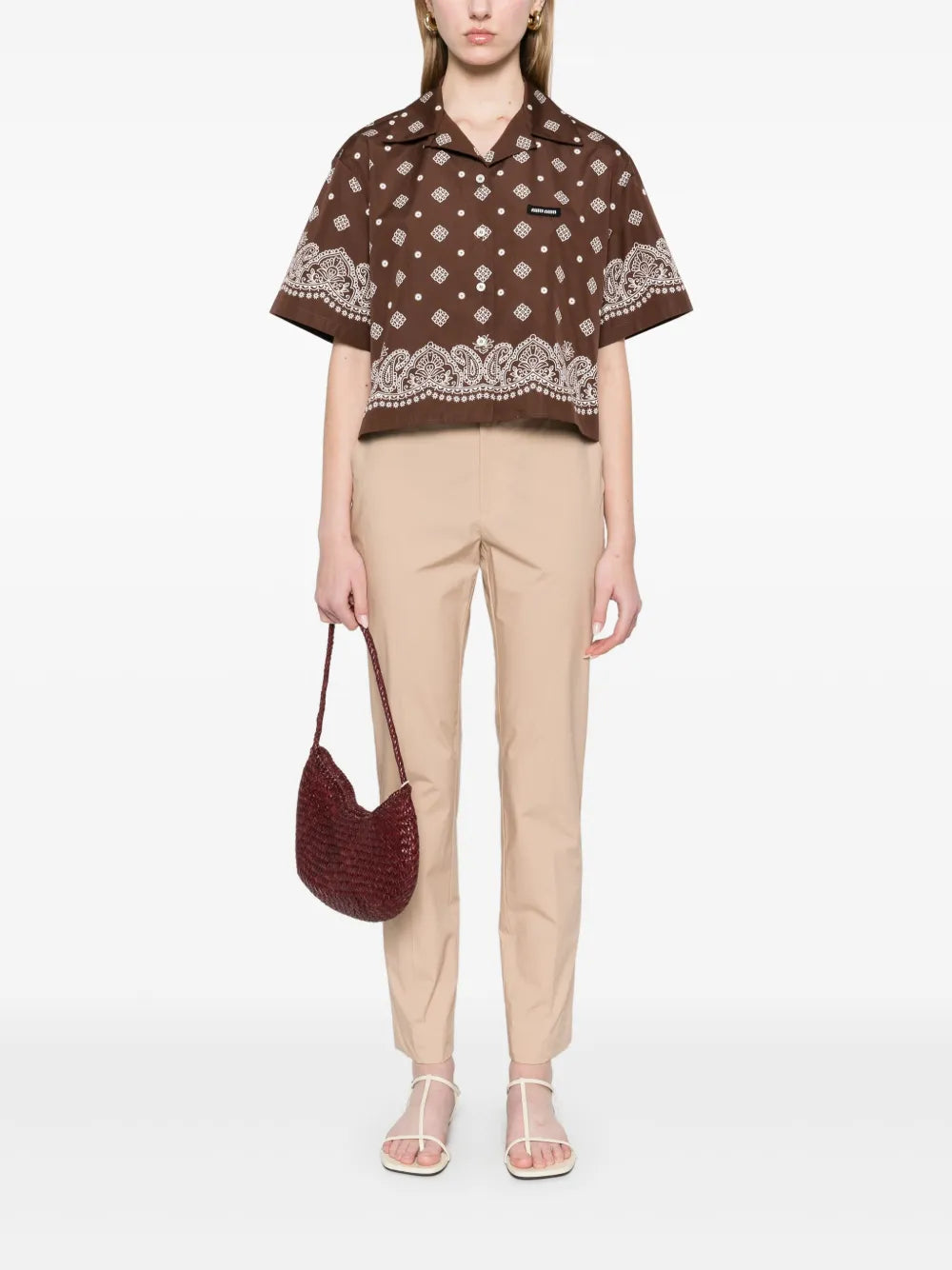 Logo-Plaque Tailored Trousers