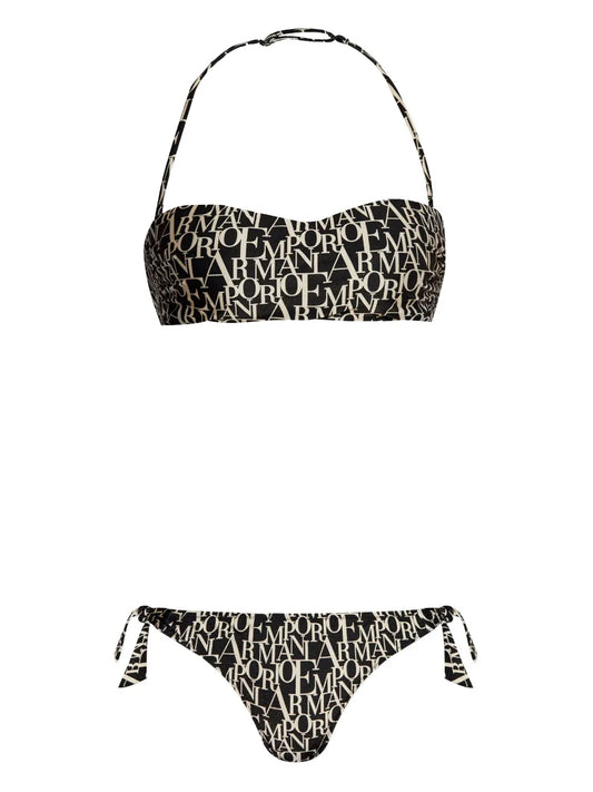 Logo-Print Bikini