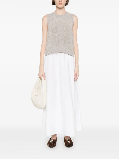 Sequin-Embellished Knitted Top