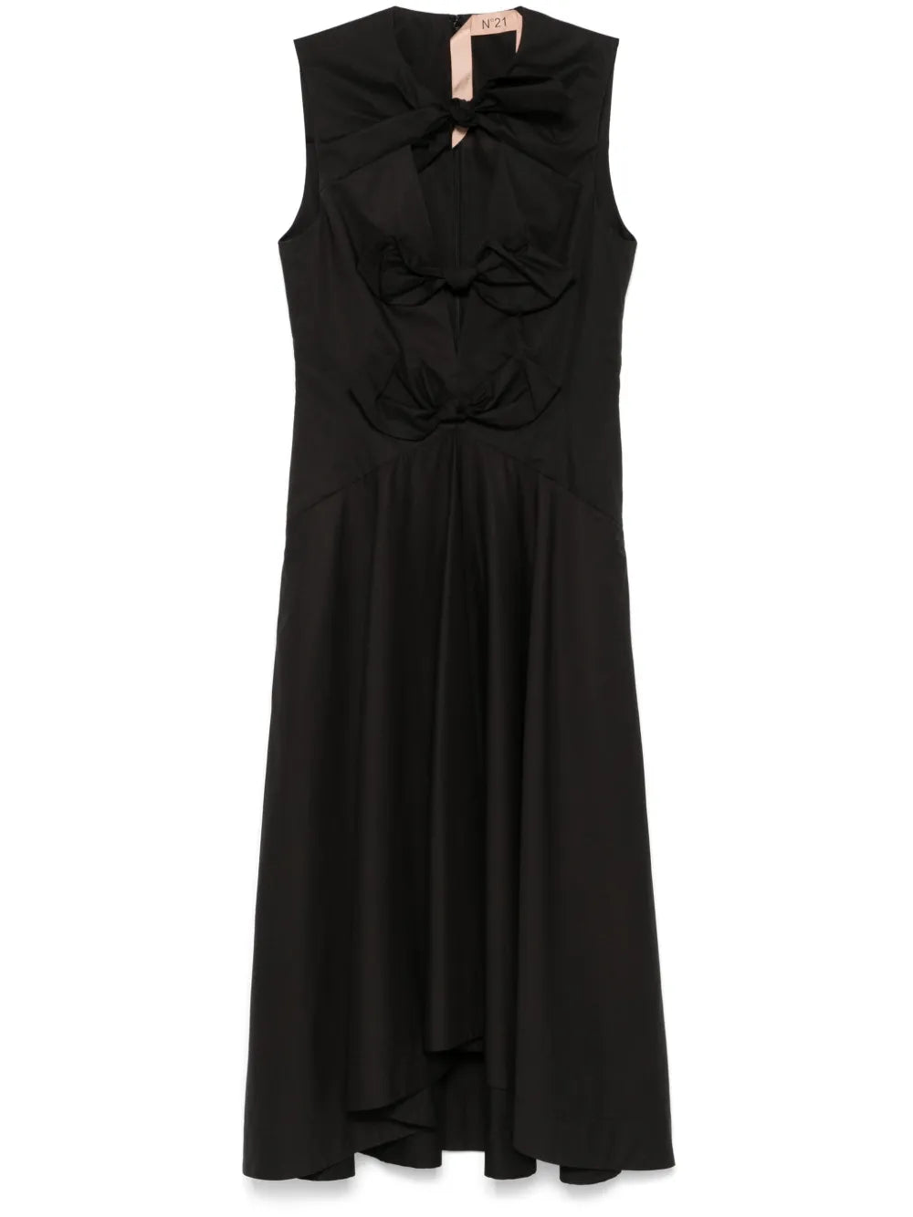 Bow-Detail Midi Dress