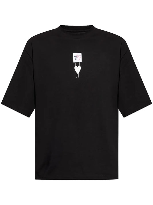 Graphic-Print Oversized T-Shirt