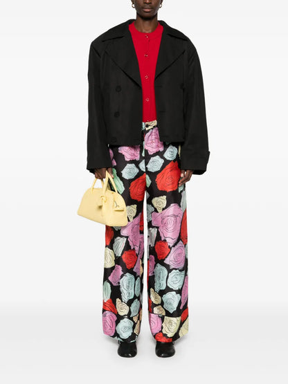 Floral-Print Trousers