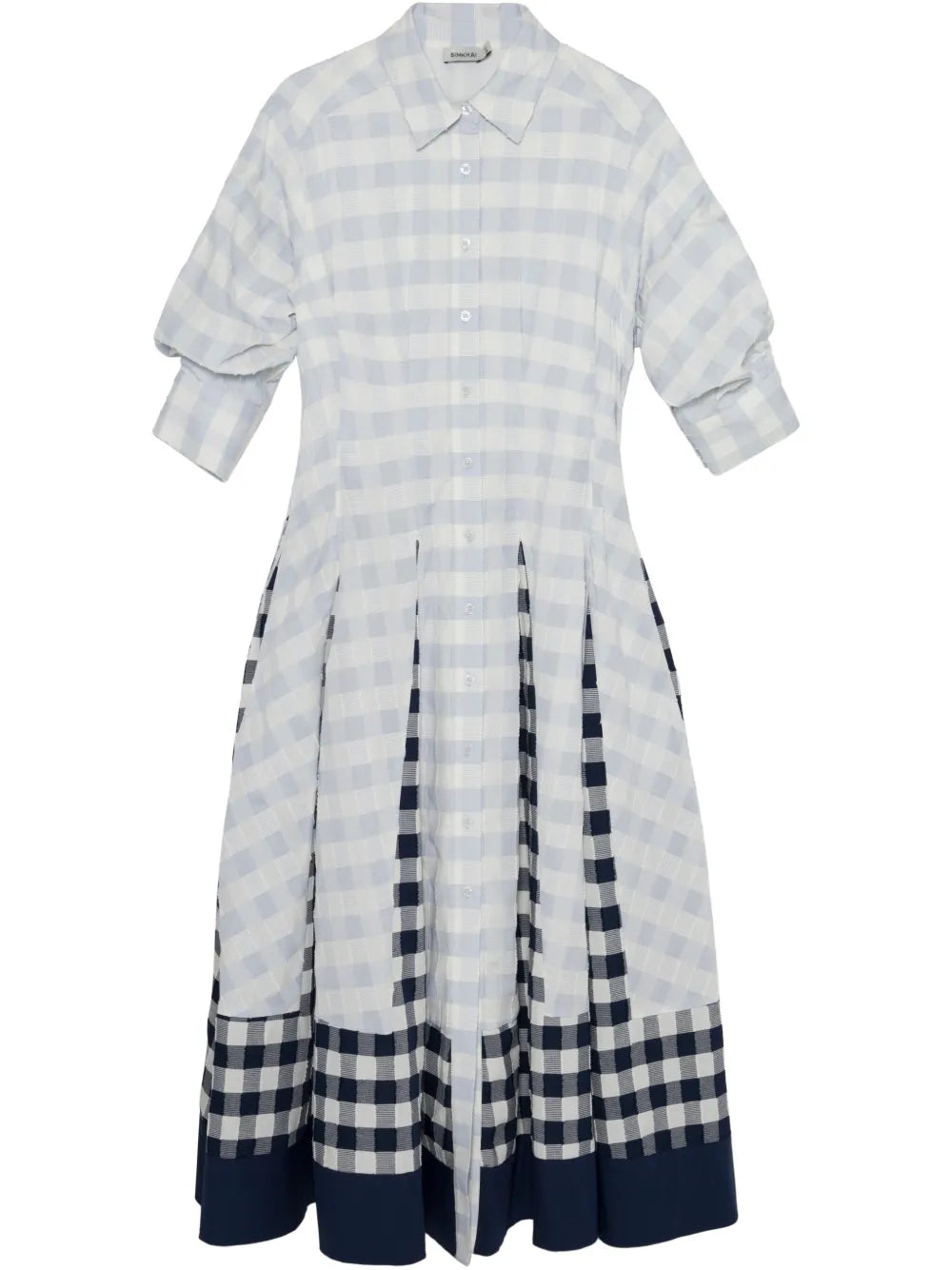 Checked Midi Dress