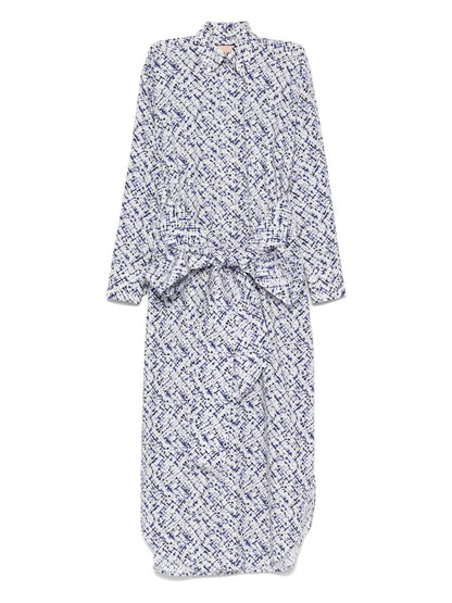Printed Poplin Maxi Dress