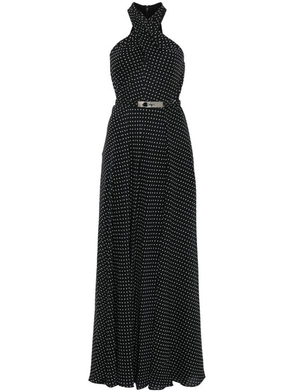 Polka-Dot Maxi Dress