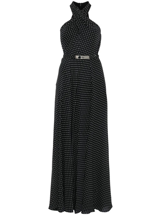 Polka-Dot Maxi Dress