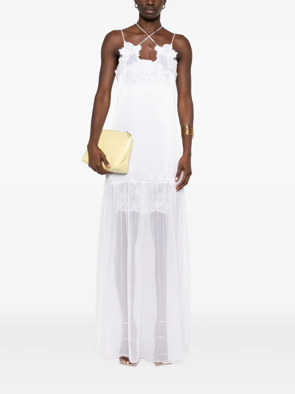Lace-Trimmed Gown