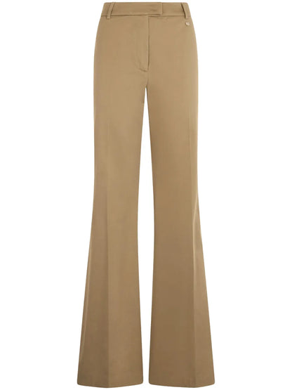 High-Waisted Flared Trousers