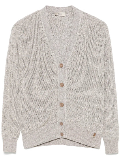 Sequin-Embellished Cardigan