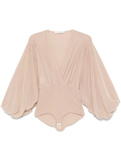 Pleated Bodysuit