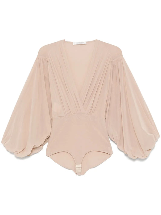 Pleated Bodysuit