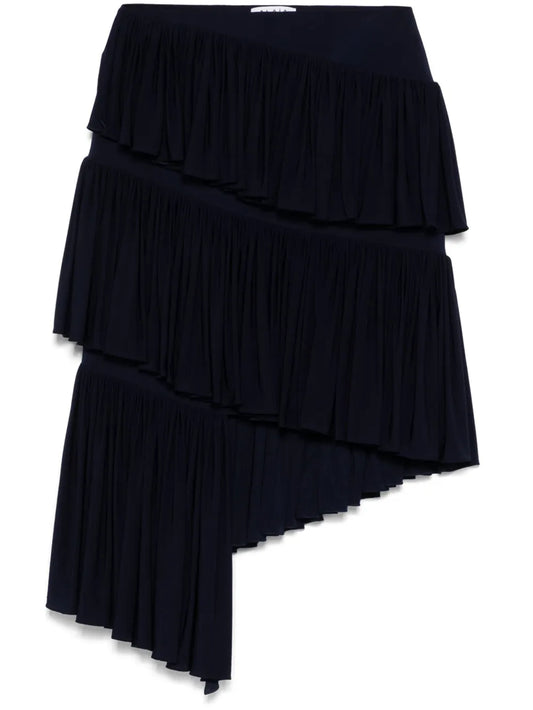 Spiral Jersey Mini Skirt