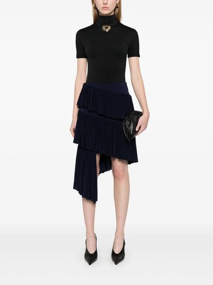 Spiral Jersey Mini Skirt