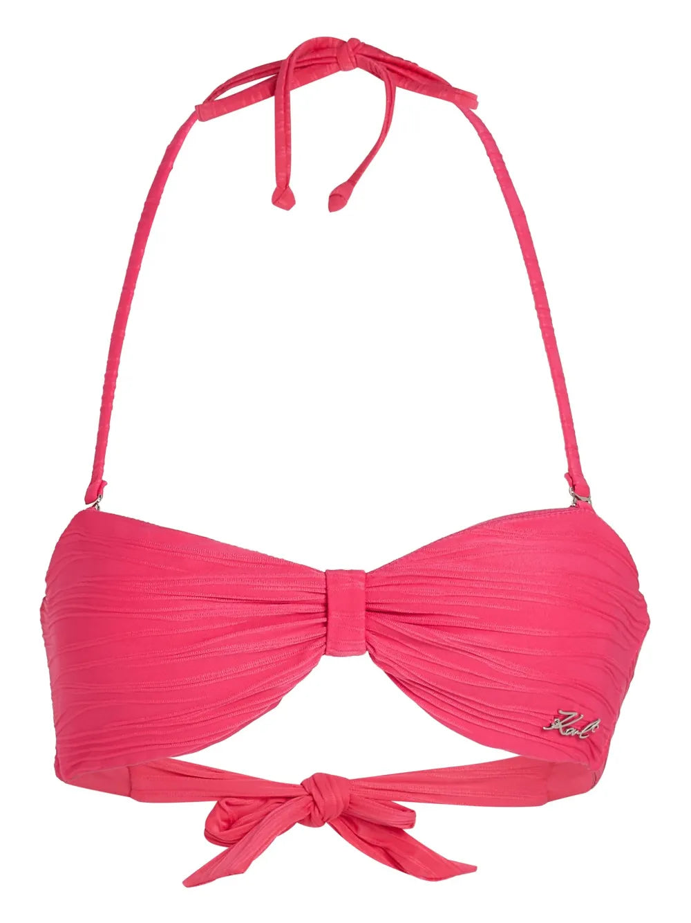 Ribbed Bandeau Bikini Top