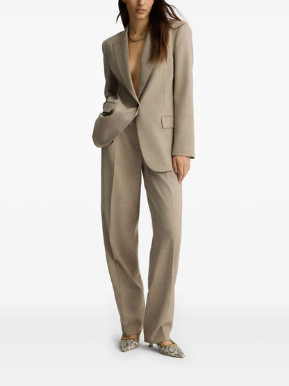 High-Waisted Tailored Trousers