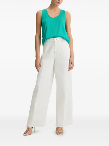 Scoop-Neck Sleeveless Top