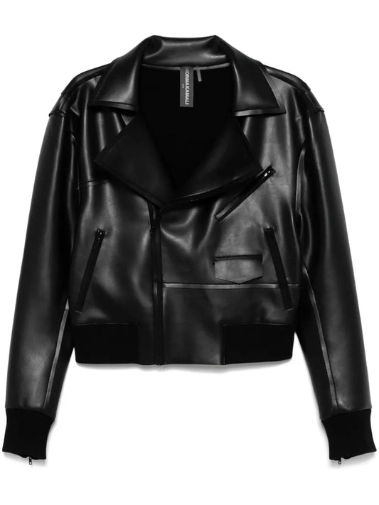 Faux-Leather Biker Jacket