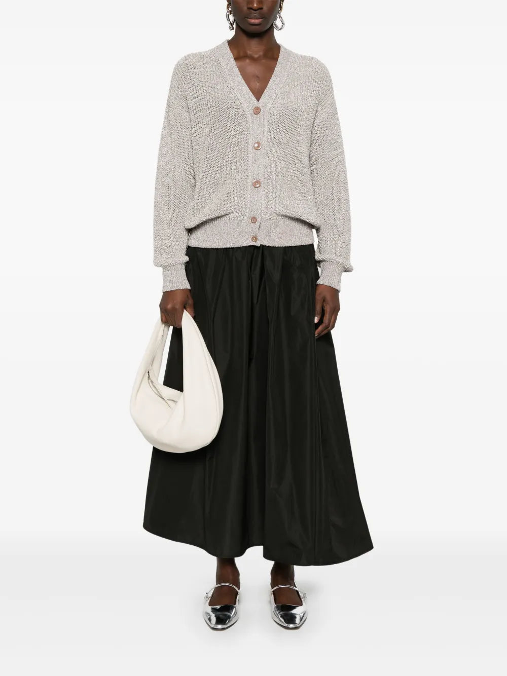 Taffeta Maxi Skirt
