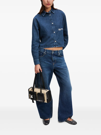 Boxy Denim Blouse