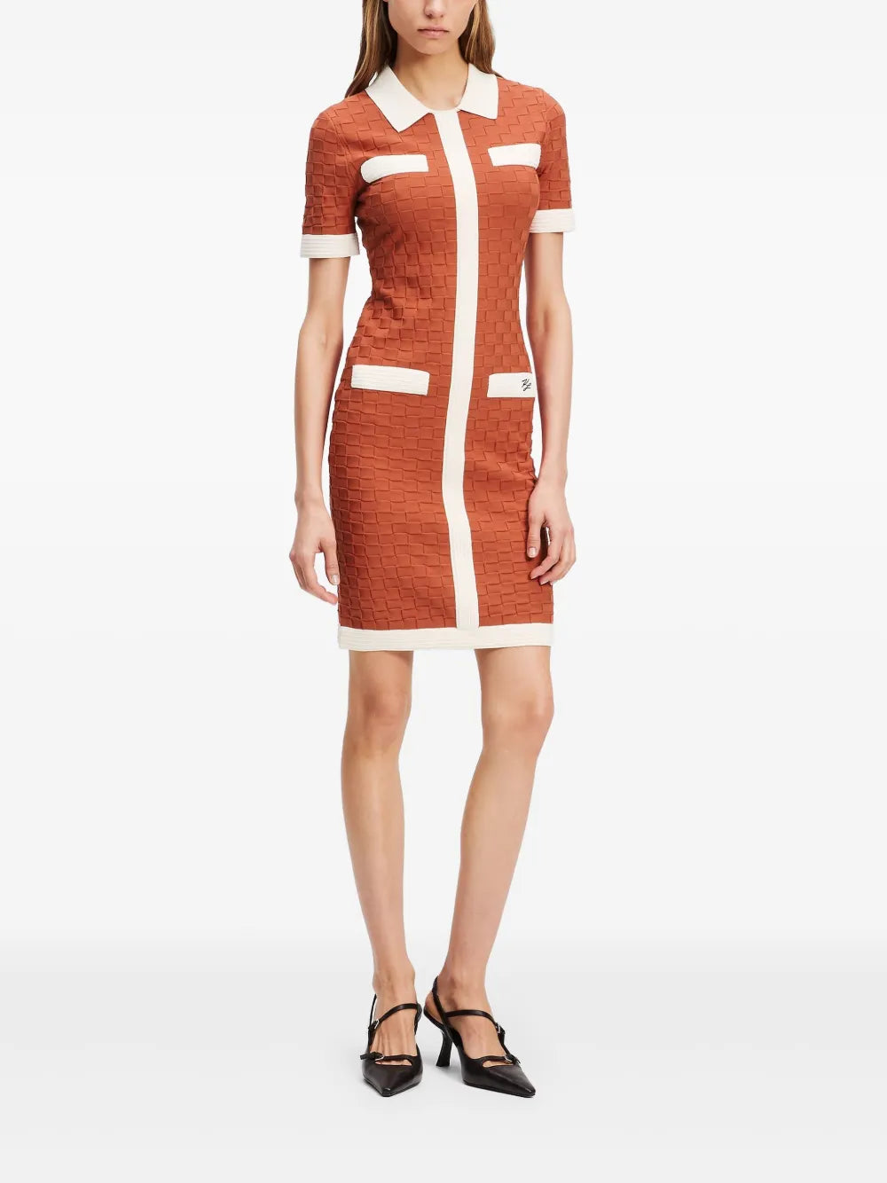 Two-Tone Mini Dress