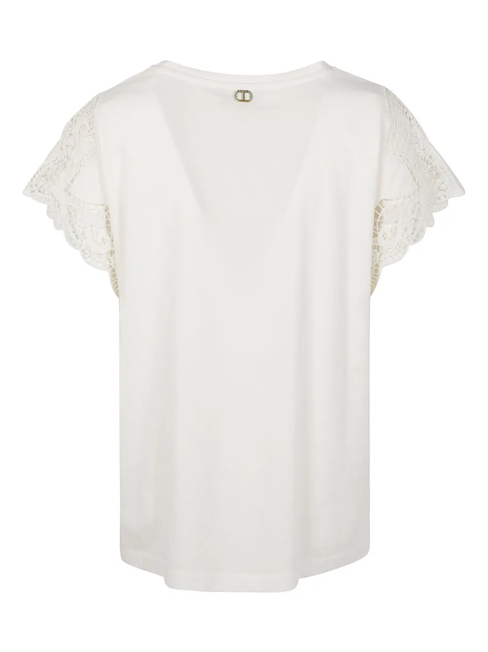Lace-Detail Short-Sleeve Top