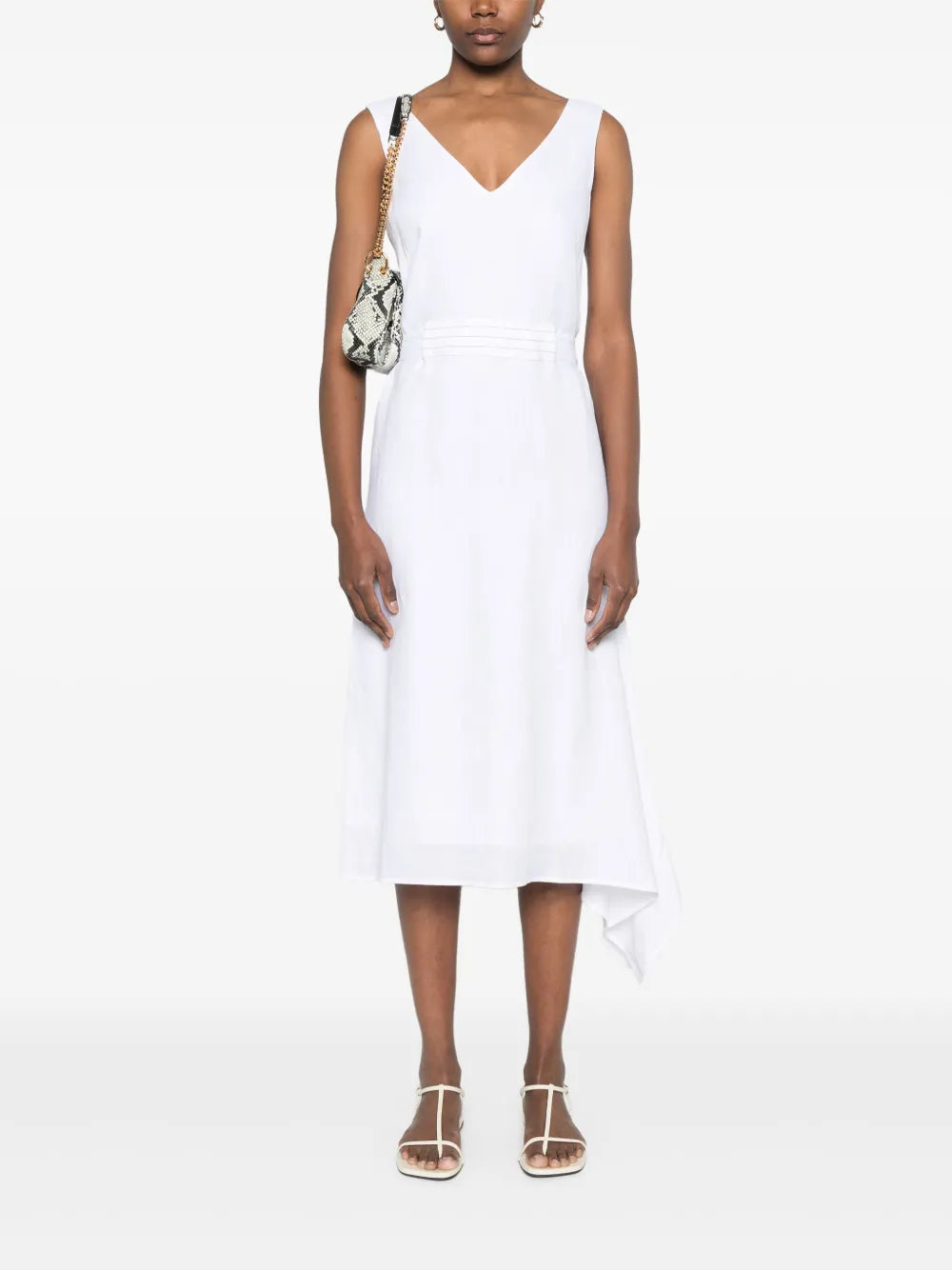 Bead-Detail Midi Dress