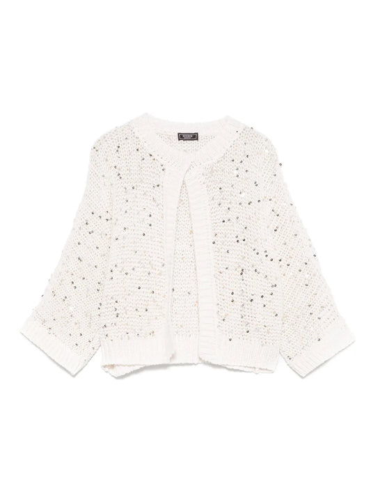Sequin-Embellished Cardigan
