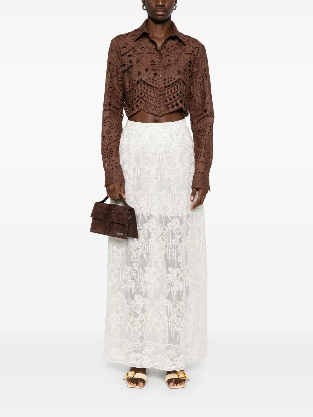 Floral-Lace Skirt