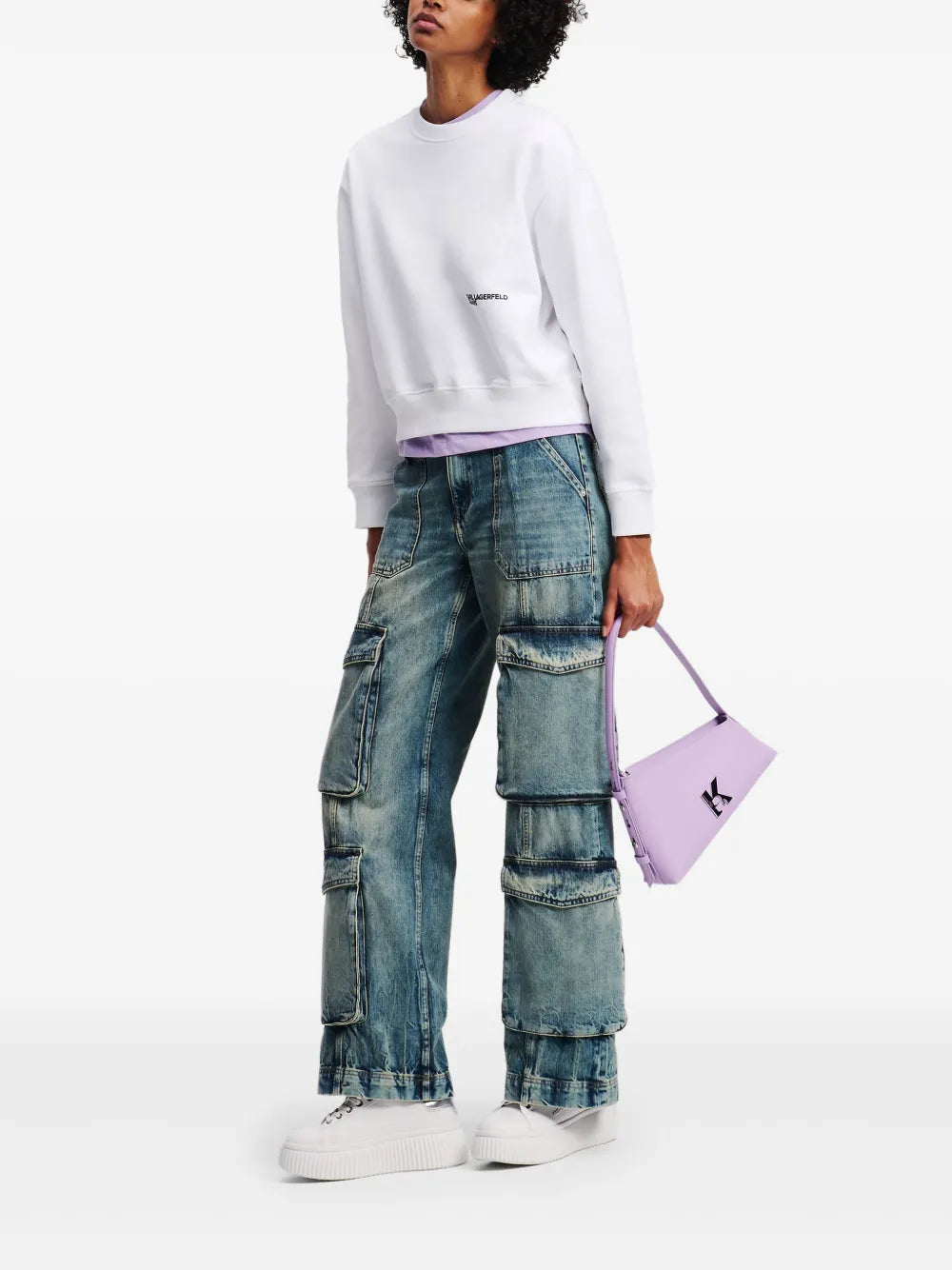 Regular Box Floral Sweatshirt