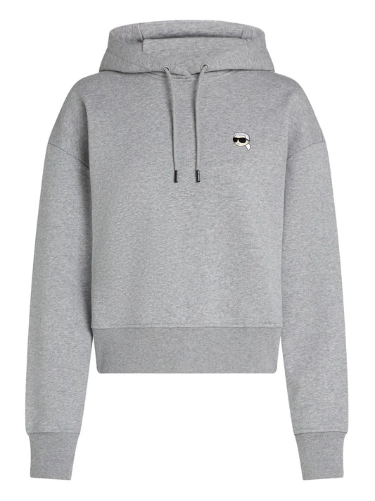 Ikon-Patch Cropped Hoodie
