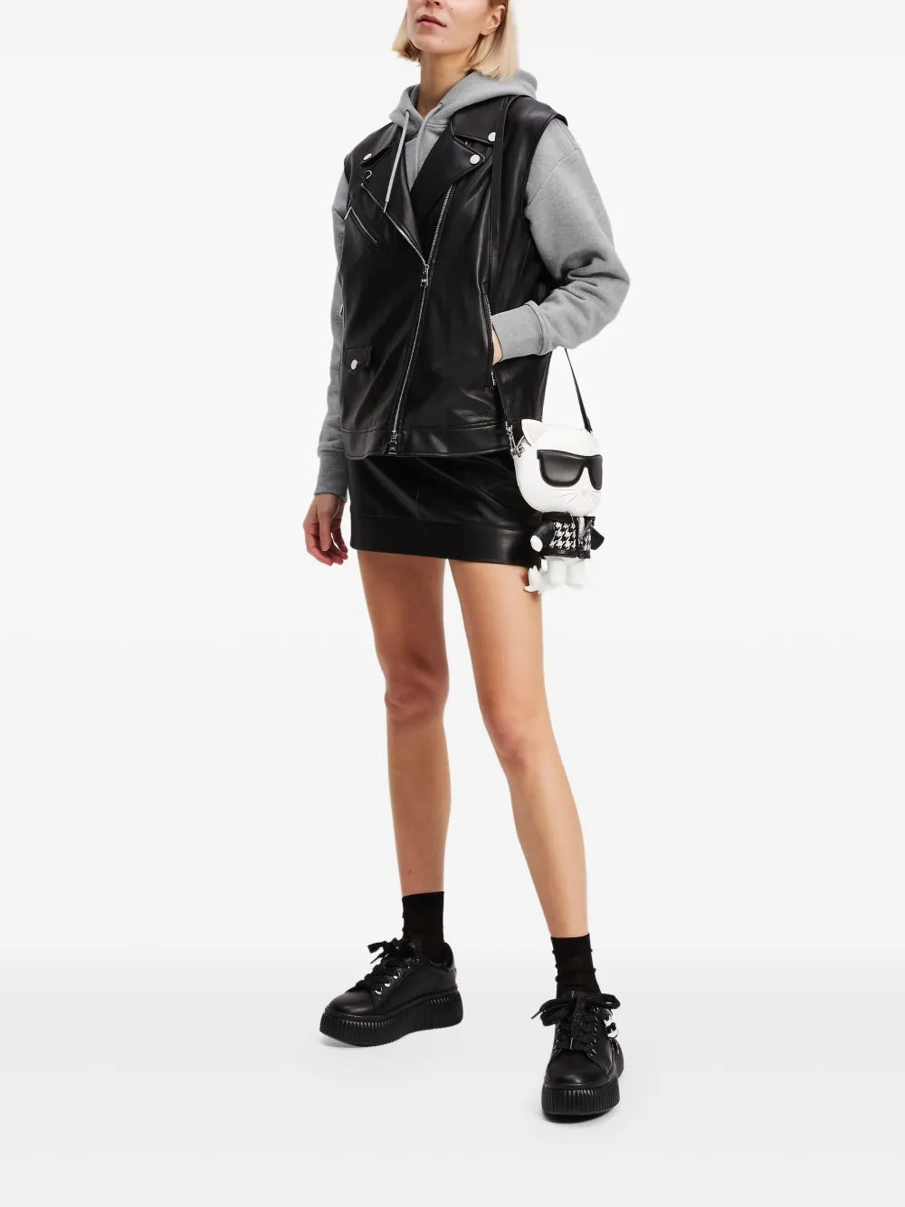 Ikon-Patch Cropped Hoodie
