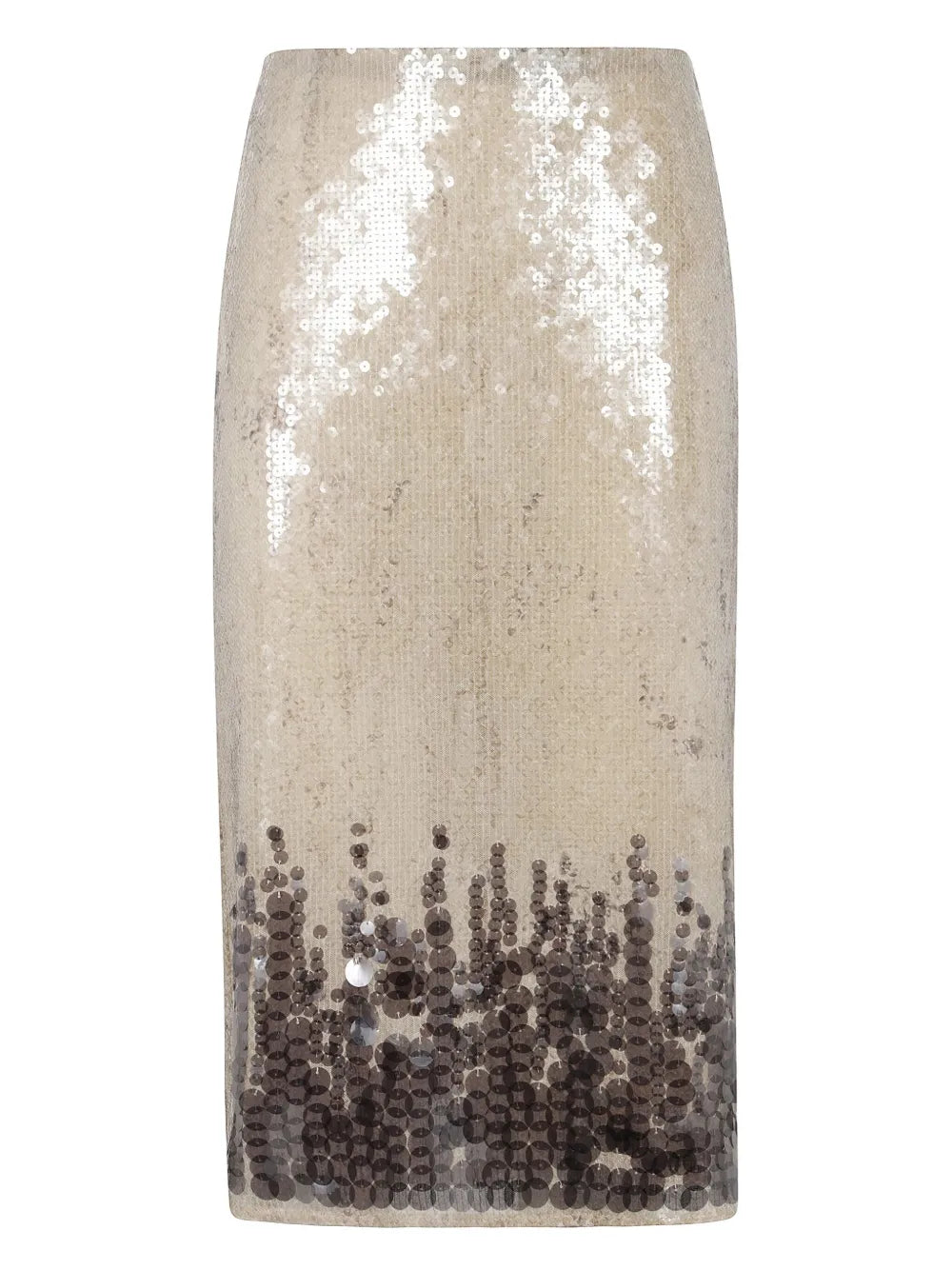Sequin-Embellished Midi Skirt