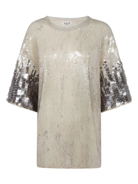 Sequin-Embellished T-Shirt