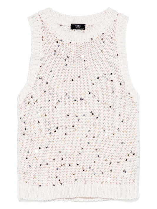 Sequin-Detail Vest