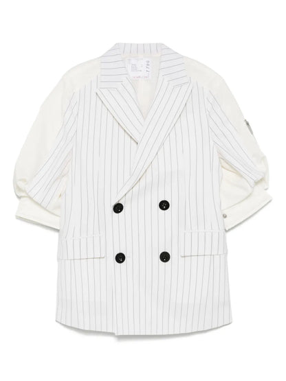 Striped Panelled Blazer
