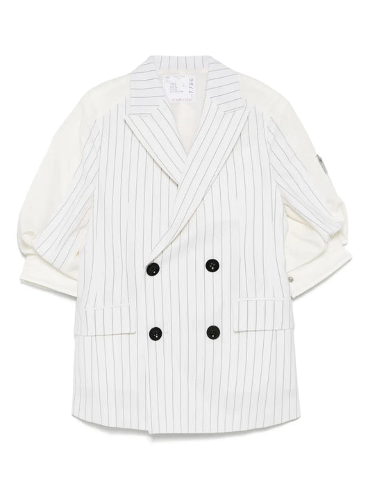 Striped Panelled Blazer