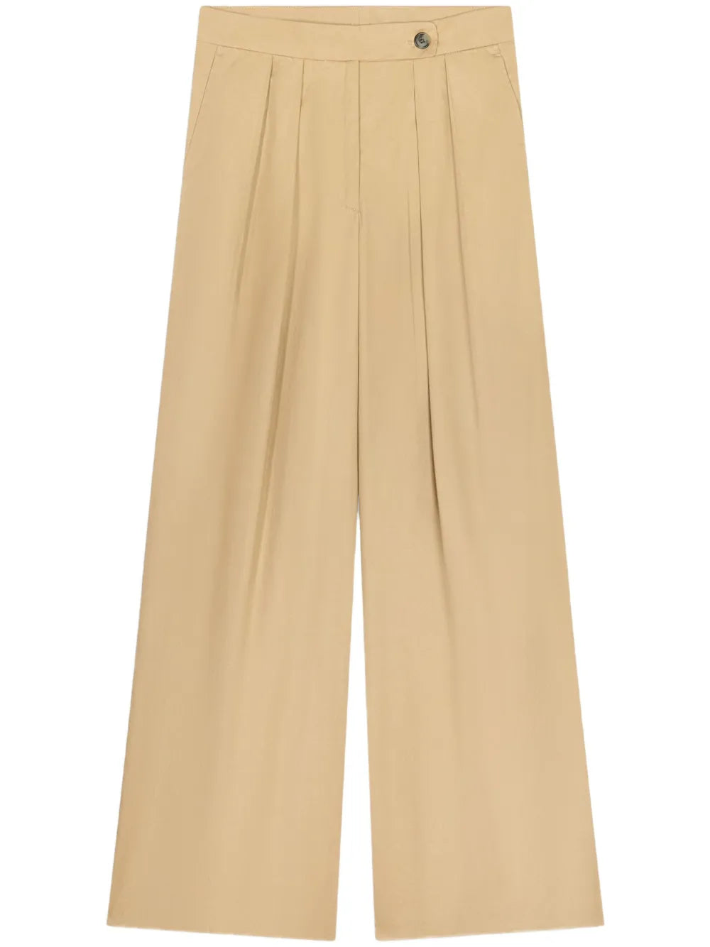 Pleated Wide-Leg Trousers