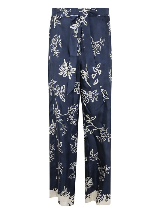 Cinzia Floral-Print Trousers