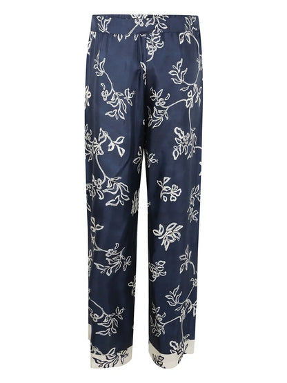 Cinzia Floral-Print Trousers