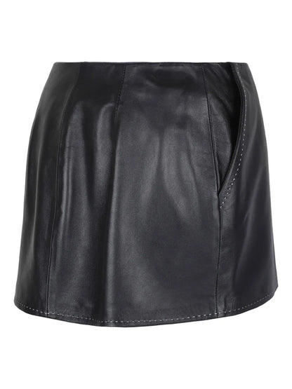 Leather Mini Skirt