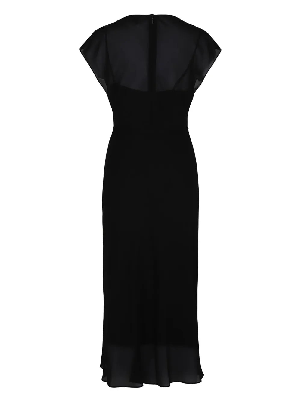 Semi-Sheer Midi Dress